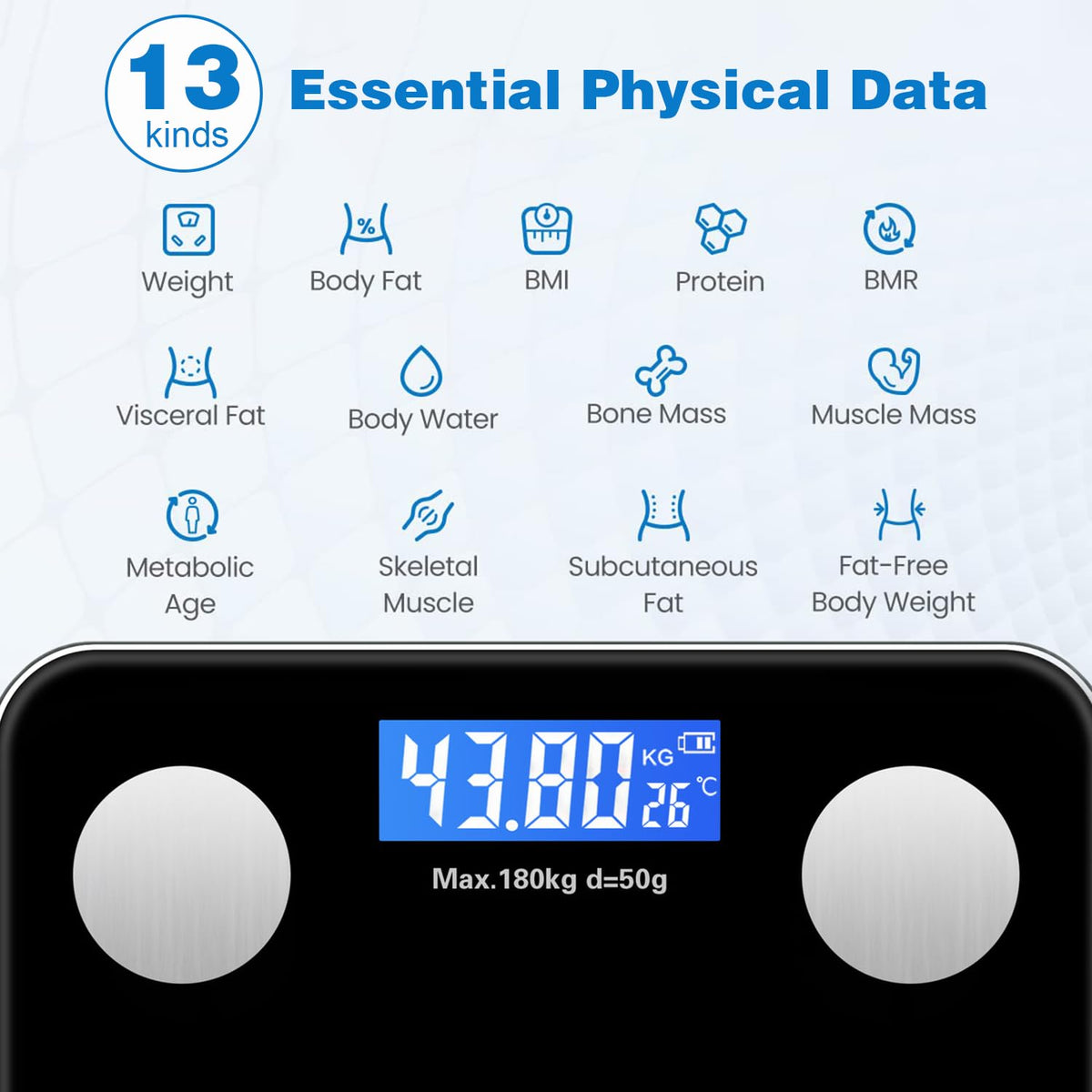 Digital Bathroom Scale Body Weight Scale