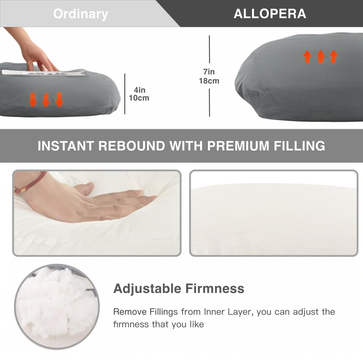 Pregnancy Pillow U-Shaped Full Length Body Support