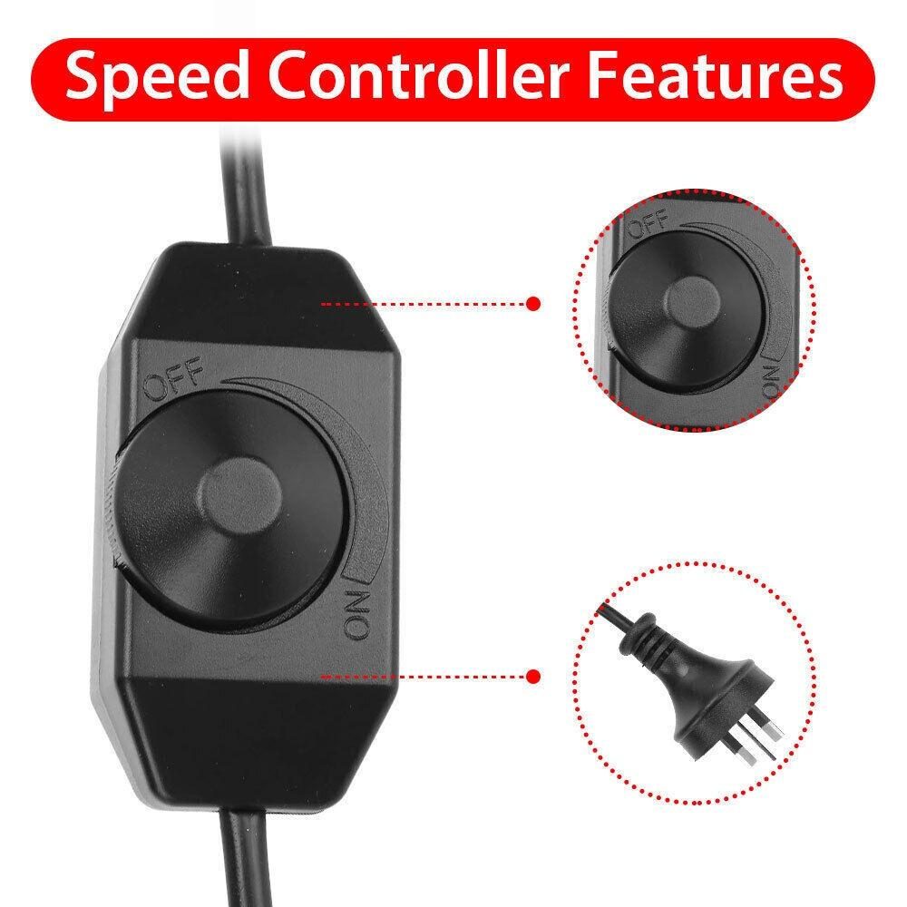 Inline Duct Fan Fan with Controller - 4 Inch