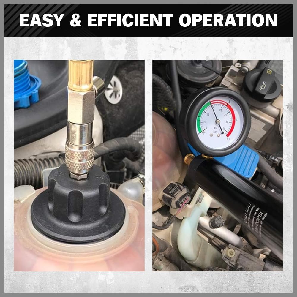 Radiator Pressure Tester Gasket Test Kit Leak Detector