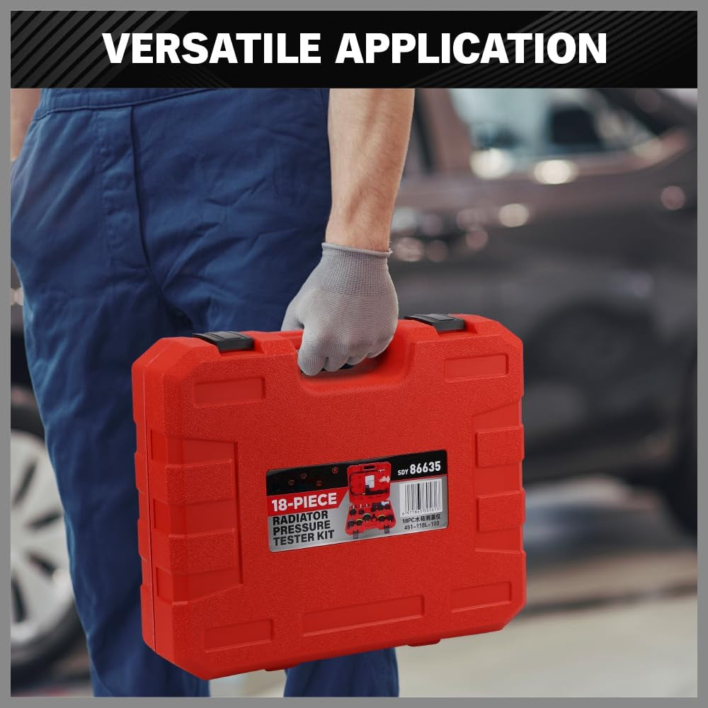 Radiator Pressure Tester Gasket Test Kit Leak Detector
