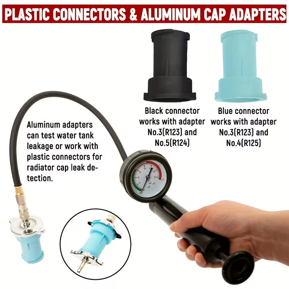 Radiator Pressure Tester Gasket Test Kit Leak Detector