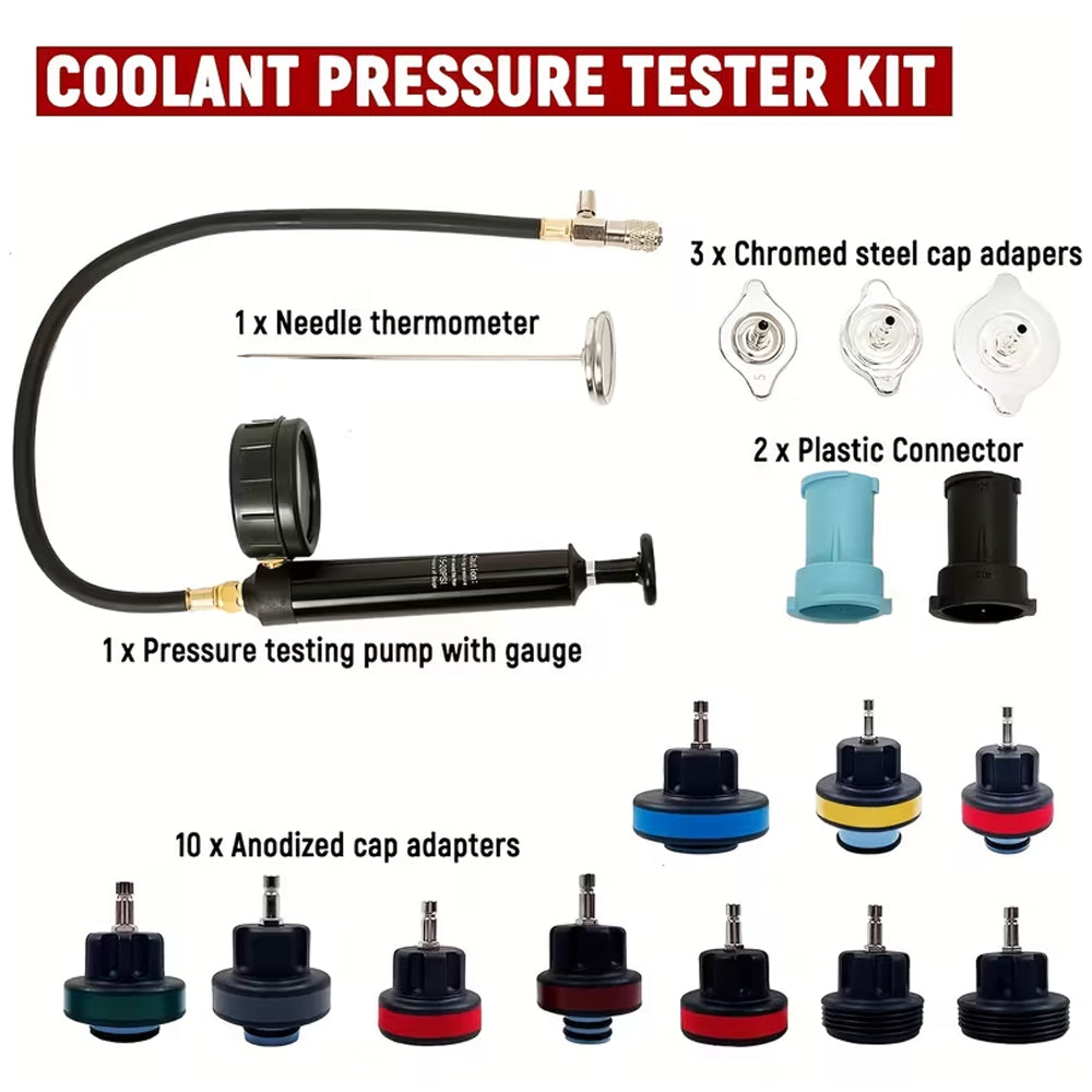 Radiator Pressure Tester Gasket Test Kit Leak Detector