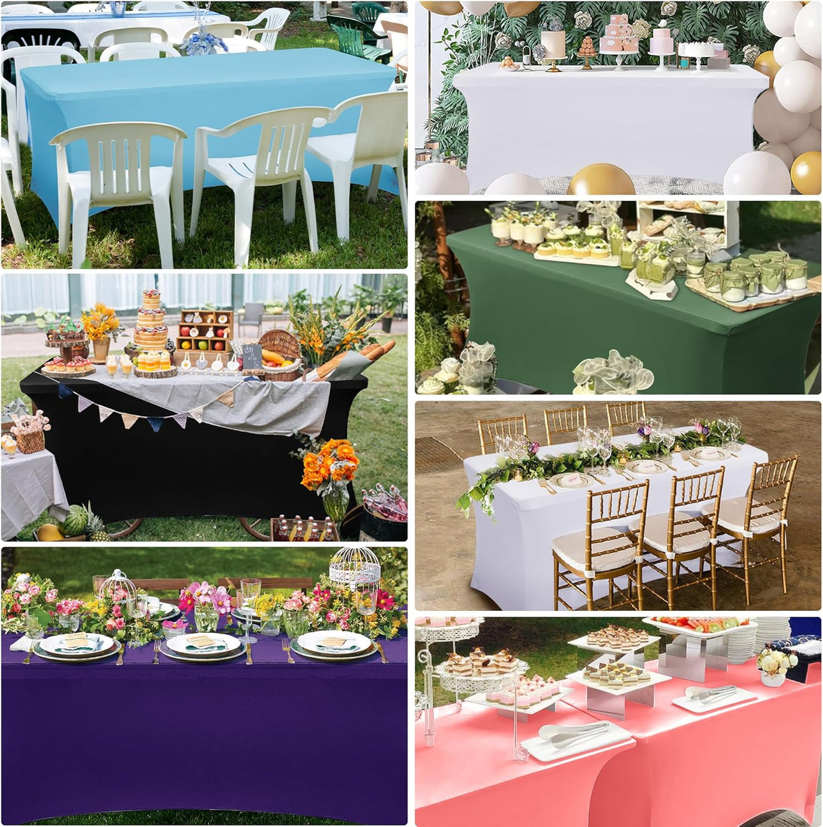 Table Cover Table Cloth white 6ft