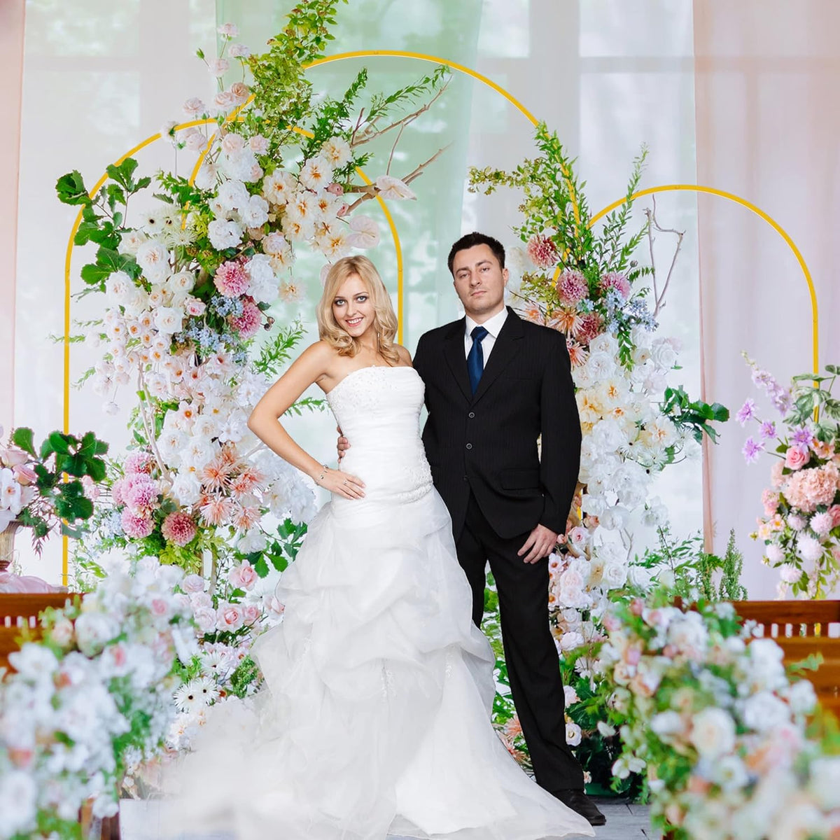 Metal Arch Backdrop Stand Wedding Arch Backdrop Stand Gold Arch Backdrop Stand