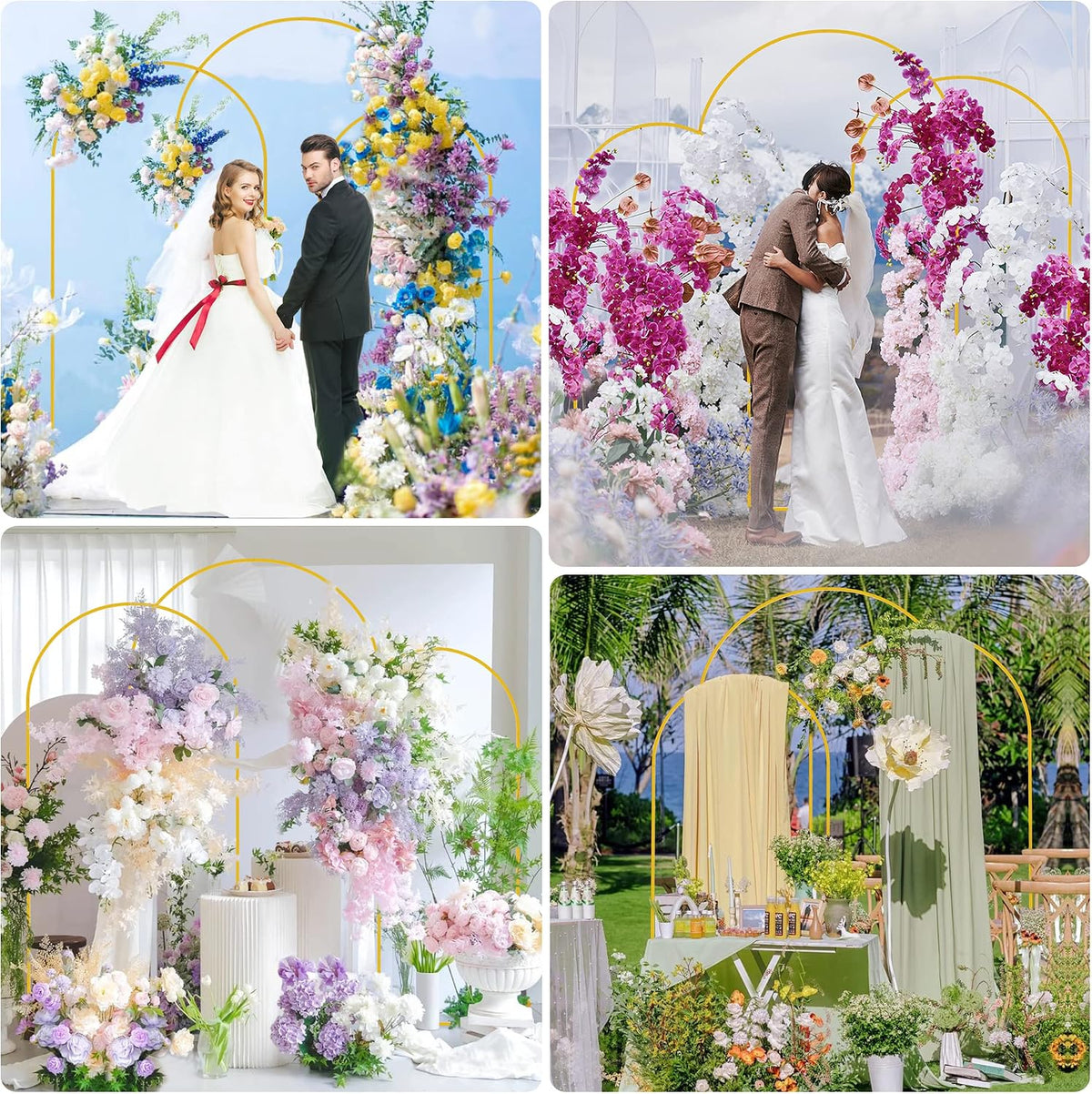 Metal Arch Backdrop Stand Wedding Arch Backdrop Stand Gold Arch Backdrop Stand