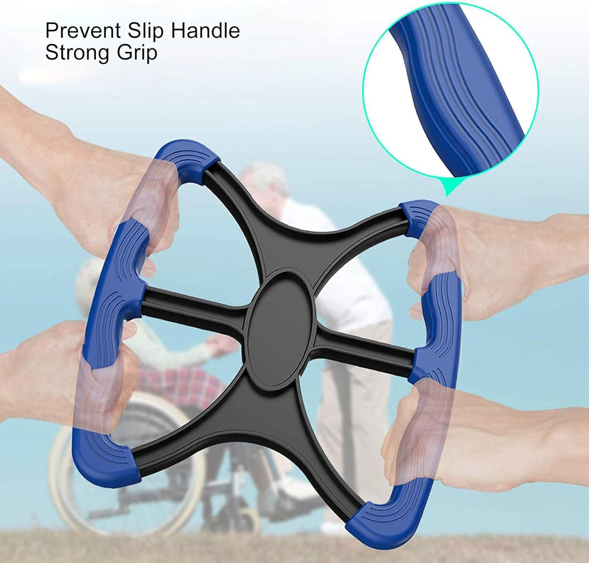 Lift Assists Standing Aid-Handicap Bar with No-Slip Grip Handles