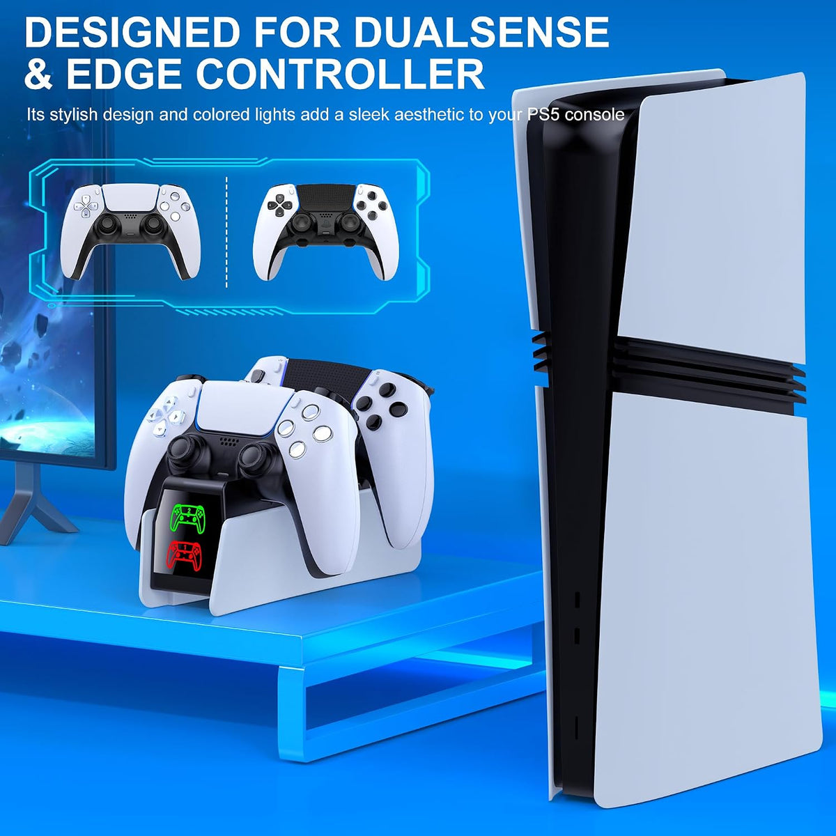 PS5 Dual Controller Charging Station Aftermarket