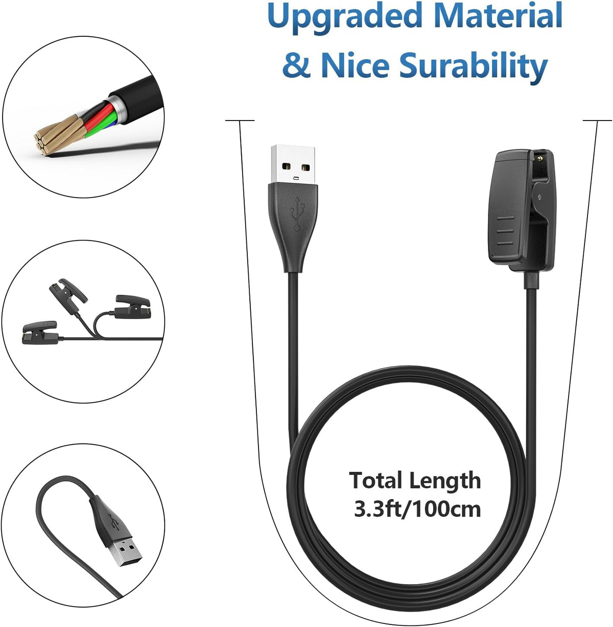 Charger Cable for Garmin Lily Charger