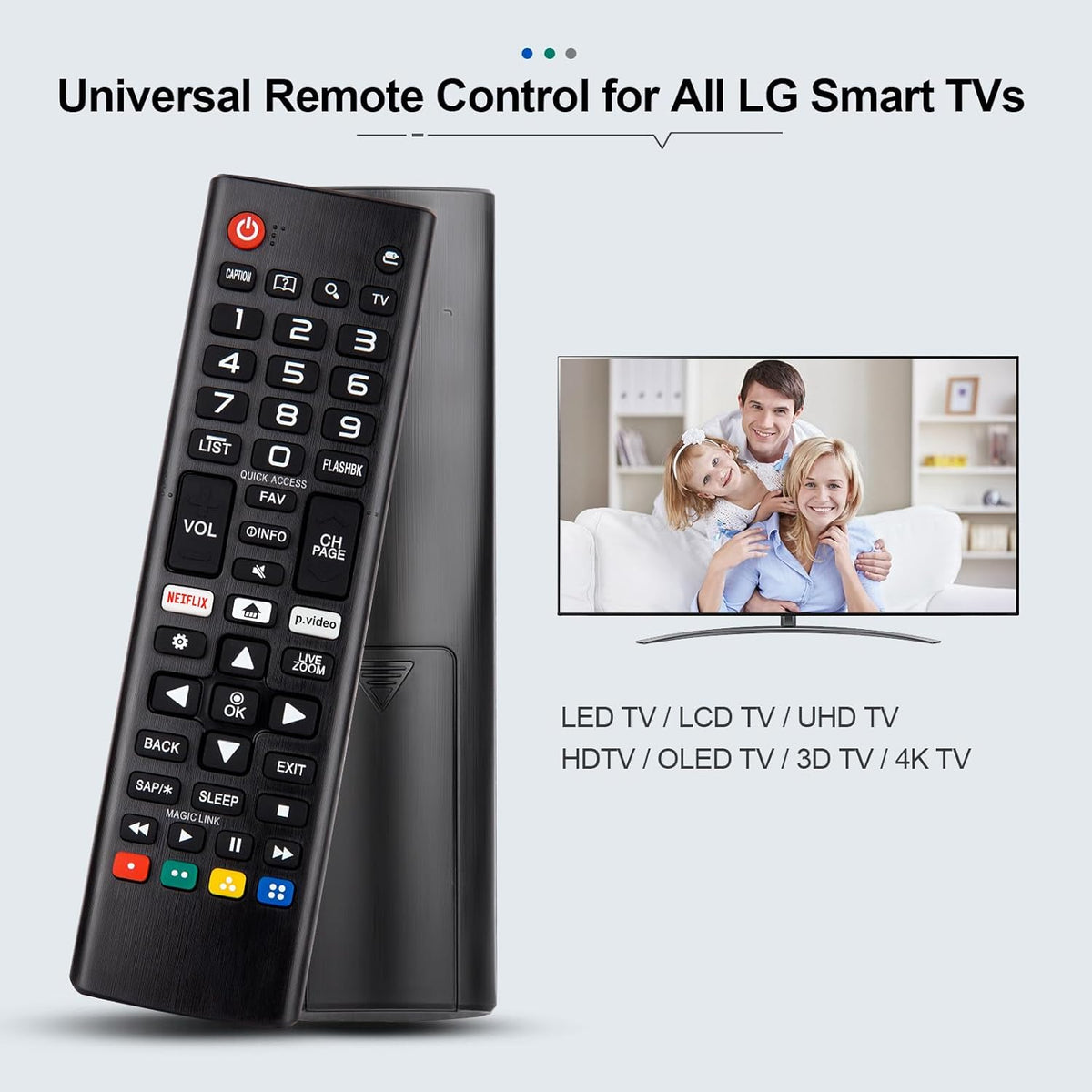 LG Smart TV Remote – Replacement Remote for LG Smart LCD LED OLED and 4K