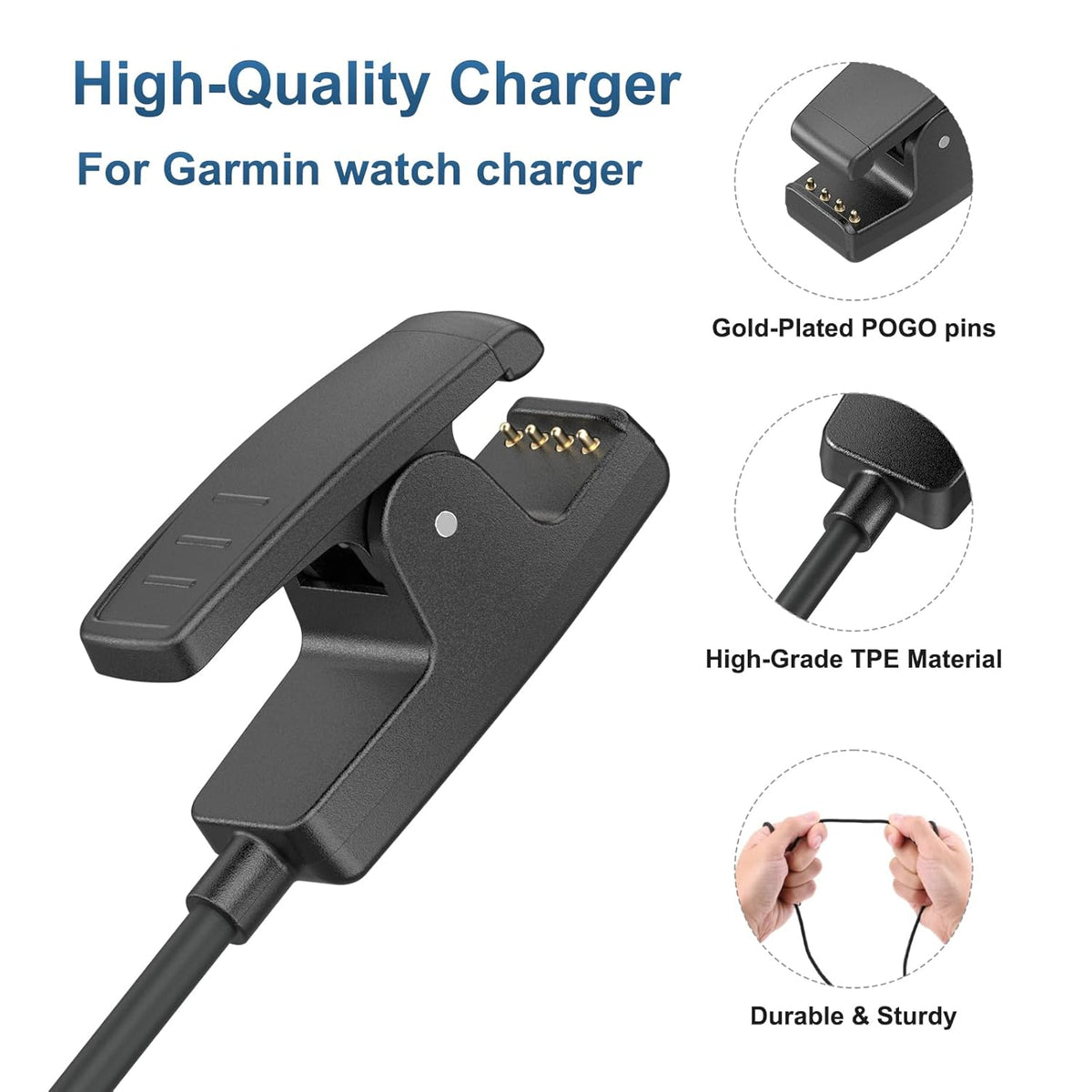 USB C Charger Cable for Garmin Lily Charger
