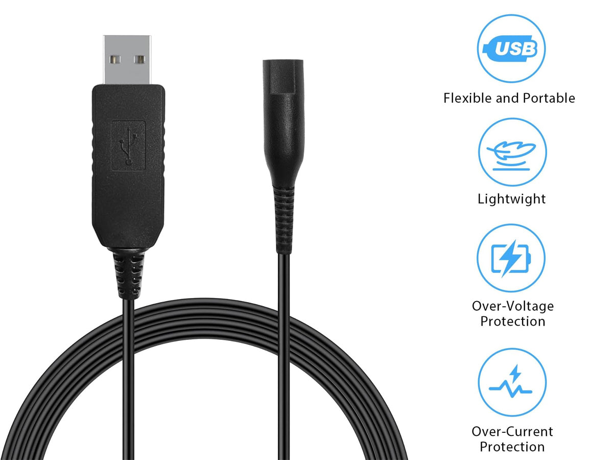 Braun Shaver Charger Charging Cable Replacement