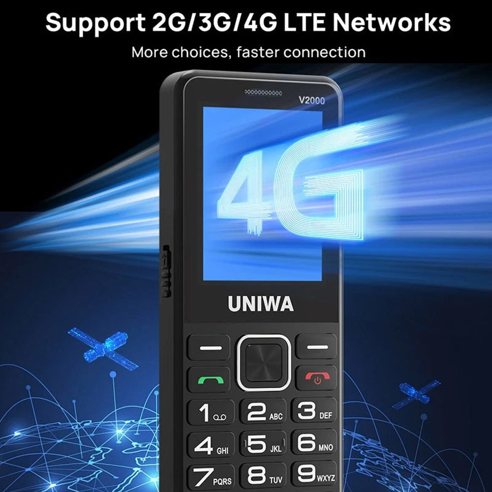 Unlocked Elderly Mobile Phone for Seniors, SOS Button, Big Button