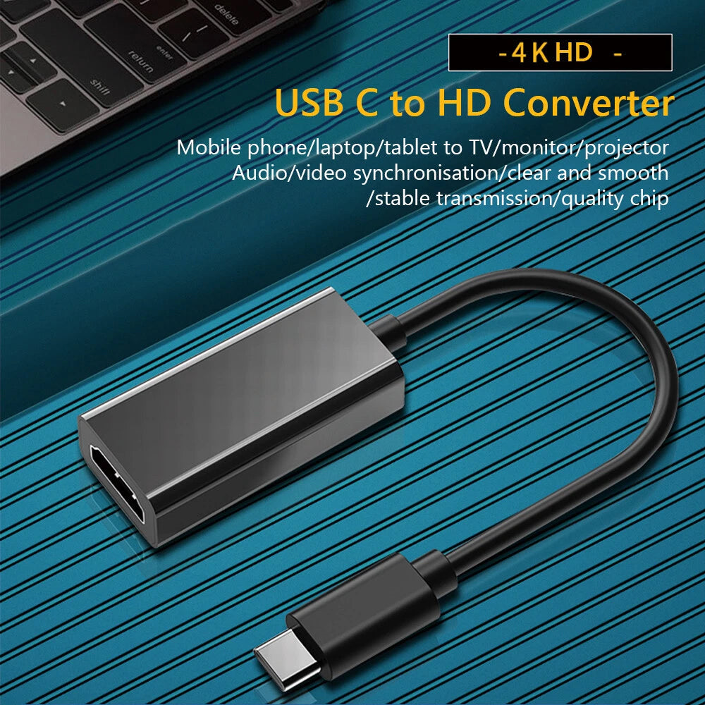 USB C to HDMI Adapter – 4K x 2K Ultra HD Type-C to HDMI Conversion Cable