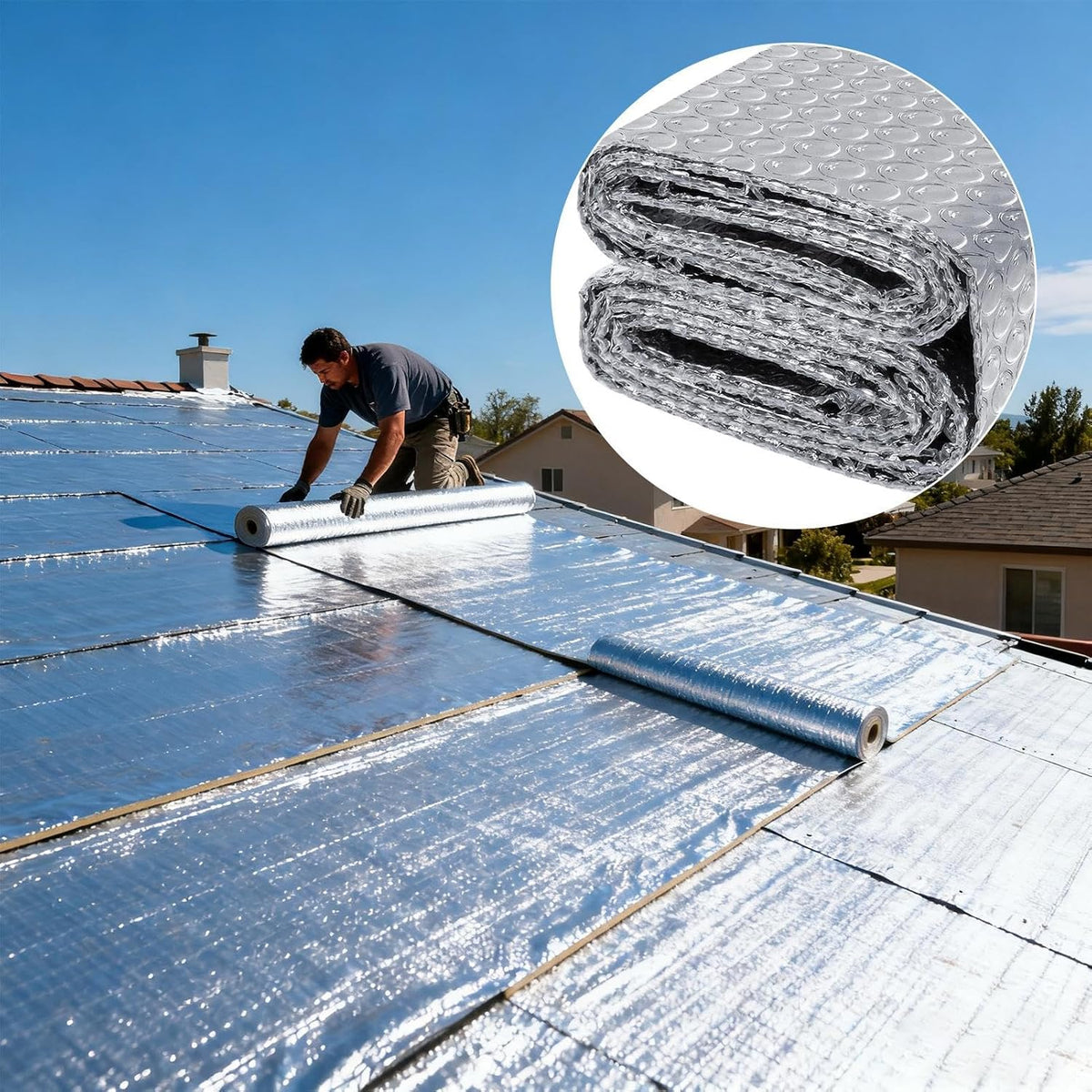 Double Layer Aluminium Bubble Foil Insulation