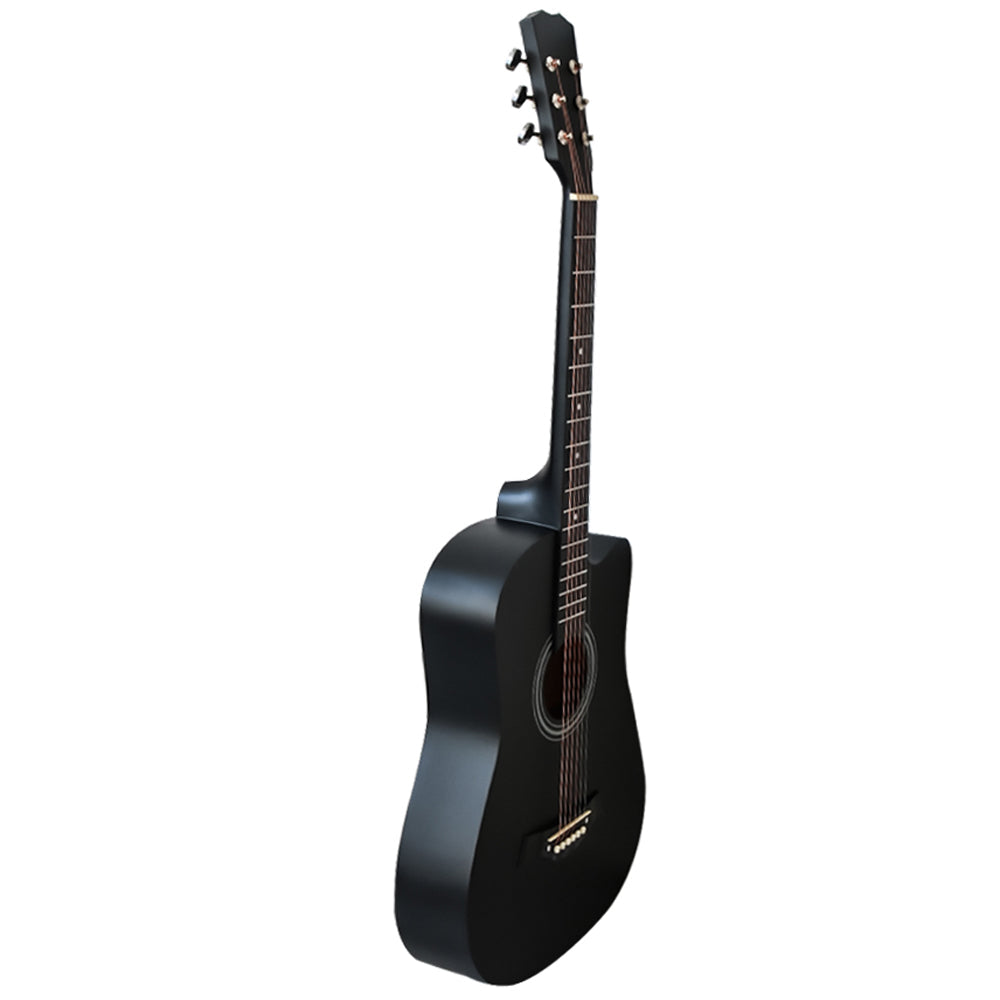 38" Acoustic Guitar Black (With A Free Carry Bag Case)