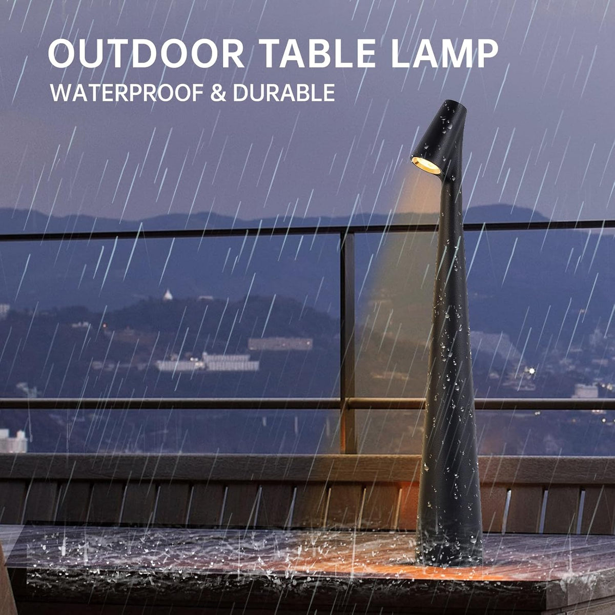 LED Desk Lamp – Portable Cordless Rechargeable Lamp with 2000mAh Battery