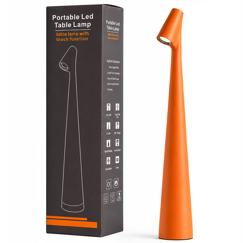 LED Desk Lamp – Portable Cordless Rechargeable Lamp with 2000mAh Battery