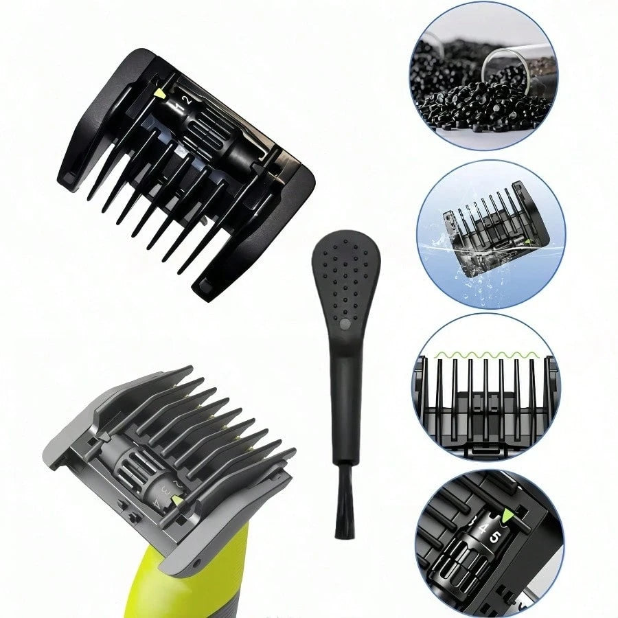 5-in-1 Adjustable Beard Trimmer Guide Comb 1–5mm for OneBlade