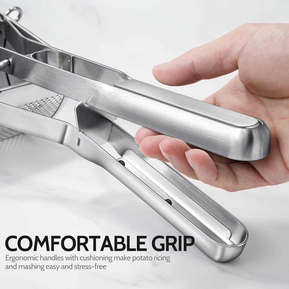 Stainless Steel Potato Ricer and Masher 600g - Silver