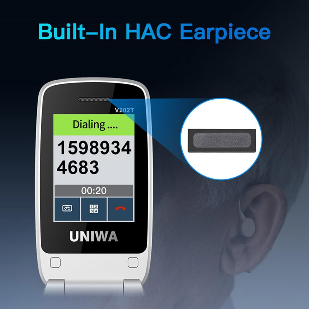4G Elderly Mobile Phone – Big Button Flip Phone with SOS, Charging Dock, Dual Screen and Bluetooth 5.0
