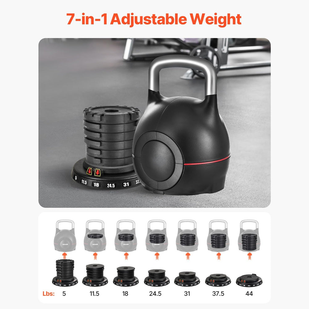 Adjustable Kettlebell Multi Weight Adjustable Kettlebell for Home Fitness