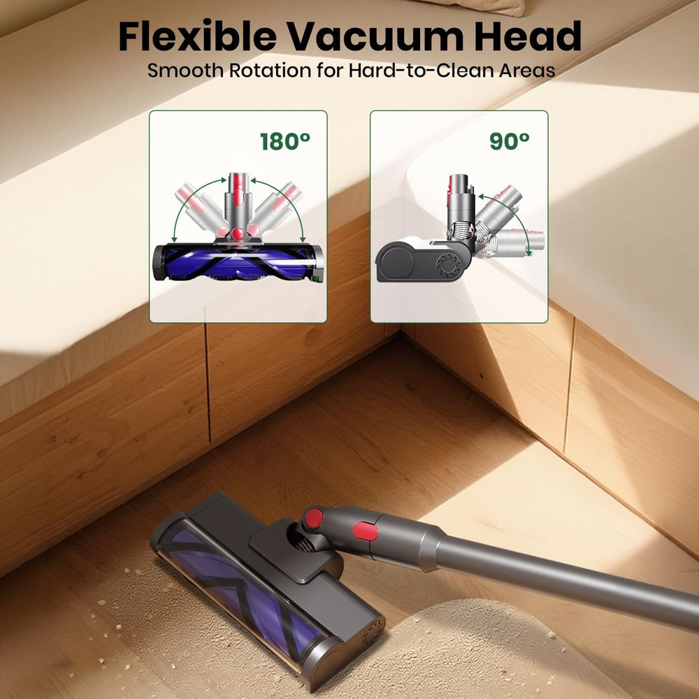 Quick-Release Vacuum Head Compatible with Dyson V7 V8 V10 V11 V15 Vacuum
