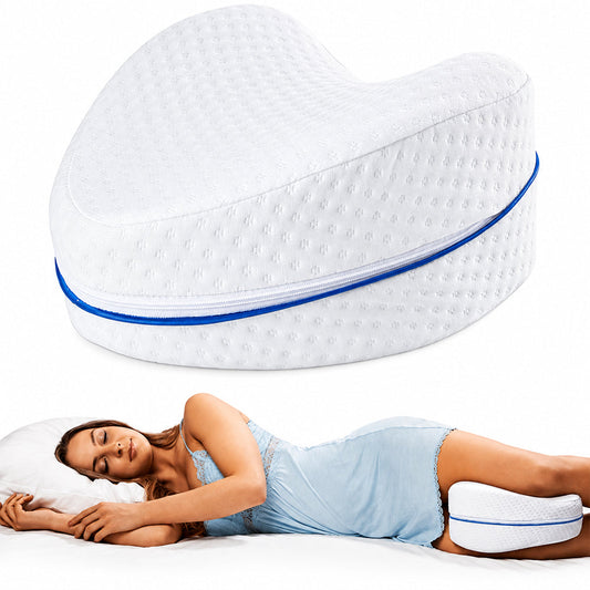 Orthopaedic Body Alignment Leg Pillow - Ergonomic Contoured Design for Knee, Hip & Spine Support During Sleep