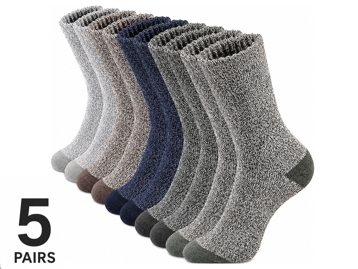 Men's Merino Boot Socks 5 Pair