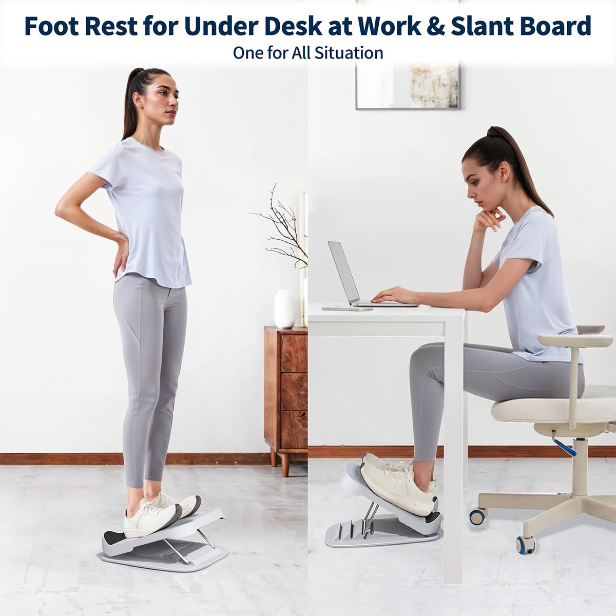 Adjustable Wooden Slant Board for Calf Stretching
