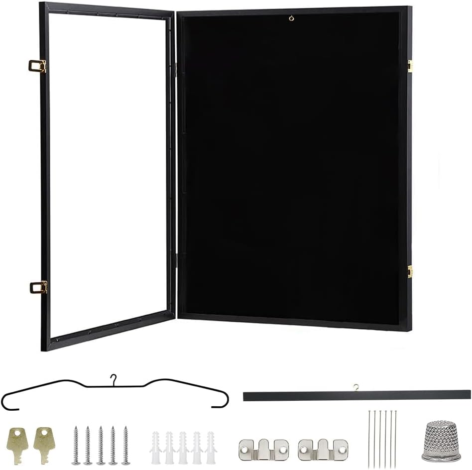 Jersey Shadow Box Frame Sports Memorabilia Display Case Lockable