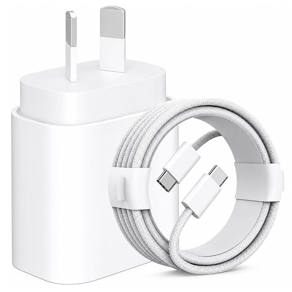 20W iPhone Fast Charger with USB-C to USB-C