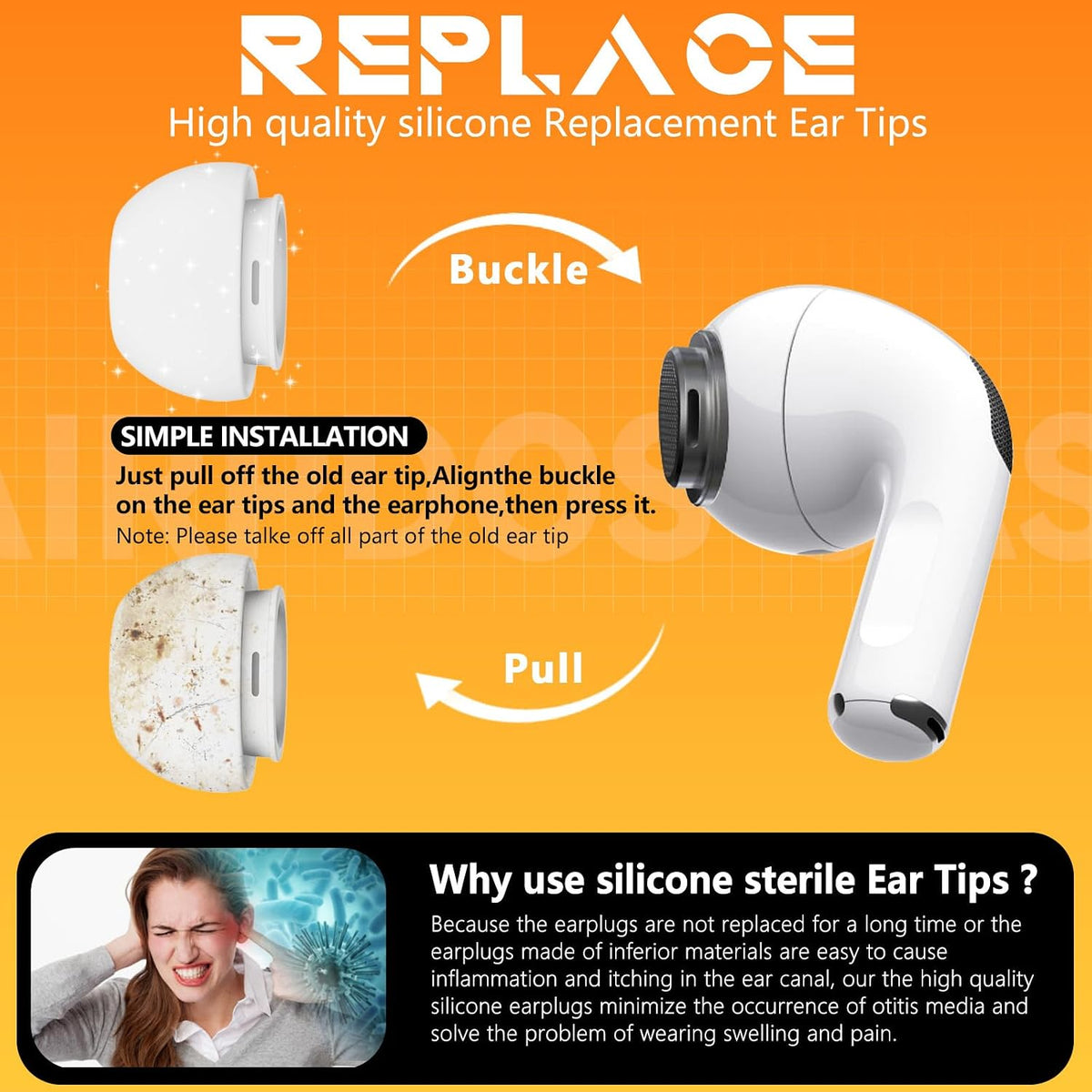 AirPods Pro Ear Tips with Cleaner Kit
