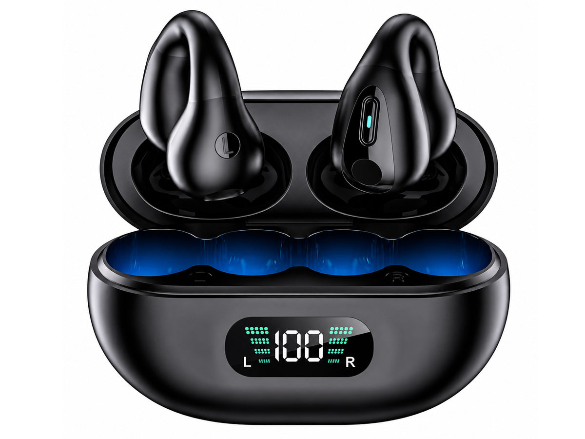 Open Ear Clip Headphones, Wireless Earbuds Bluetooth Earphones