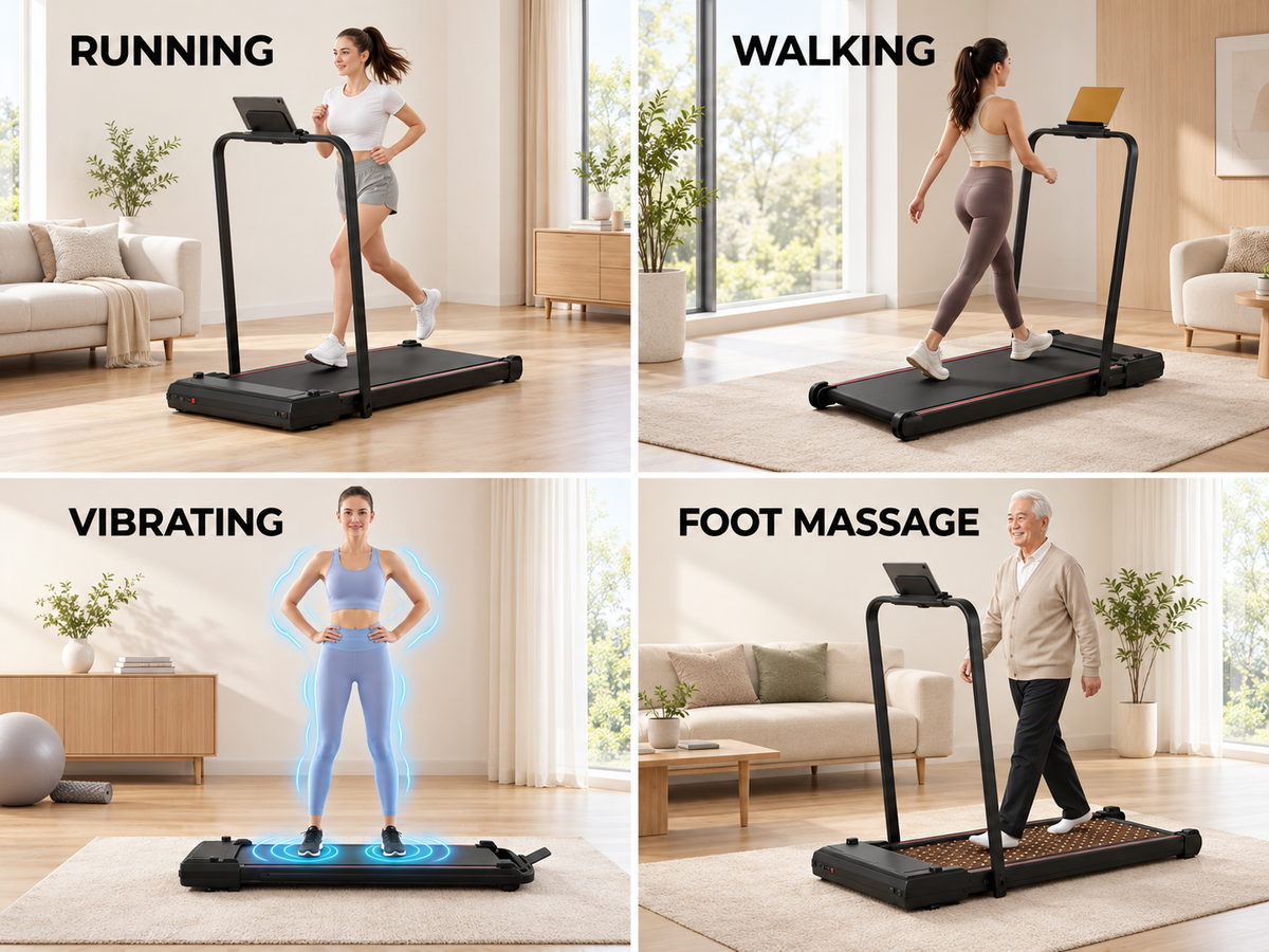 Compact Motorised Treadmill - 140kg, Bluetooth, 3.5HP