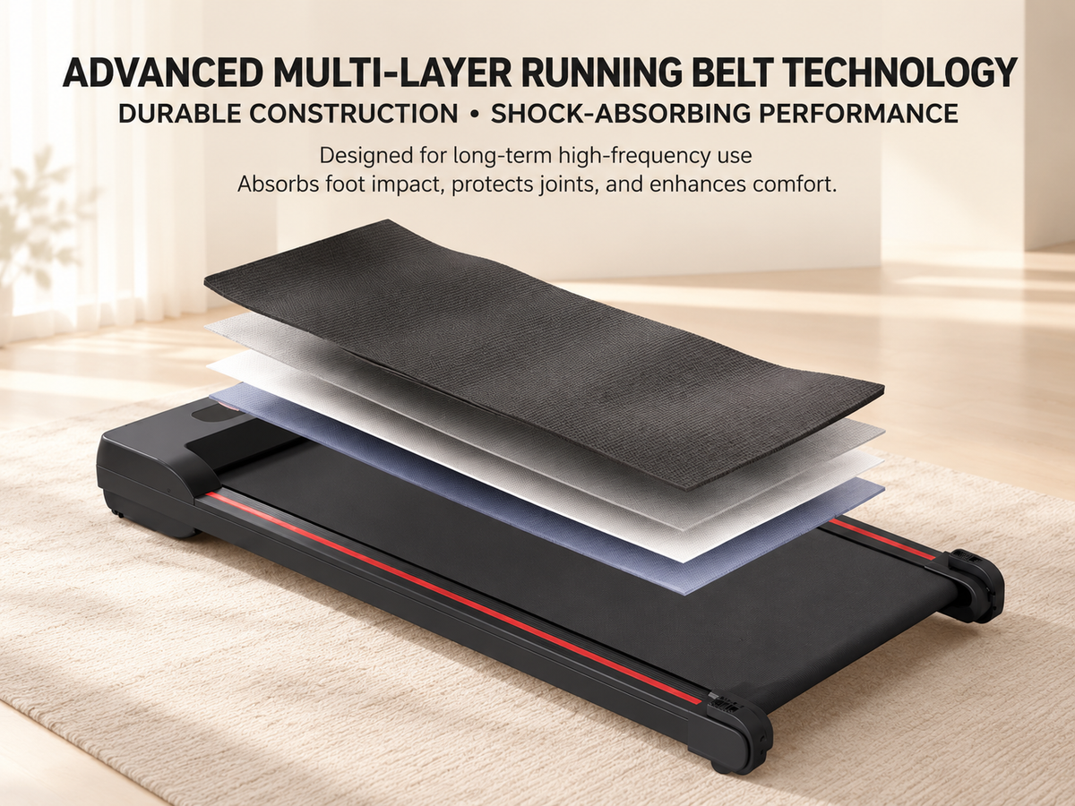 Compact Motorised Treadmill - 140kg, Bluetooth, 3.5HP