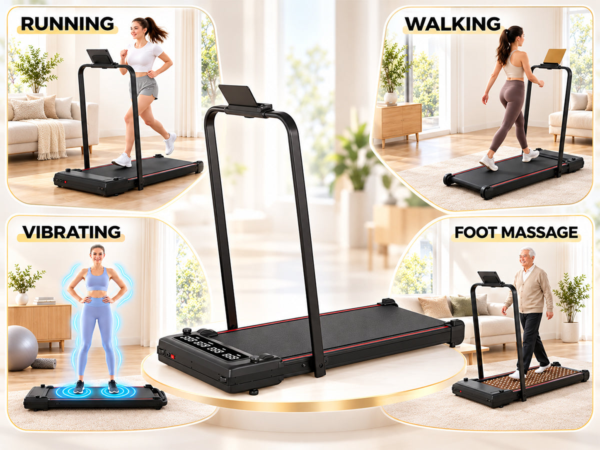Compact Motorised Treadmill - 140kg, Bluetooth, 3.5HP