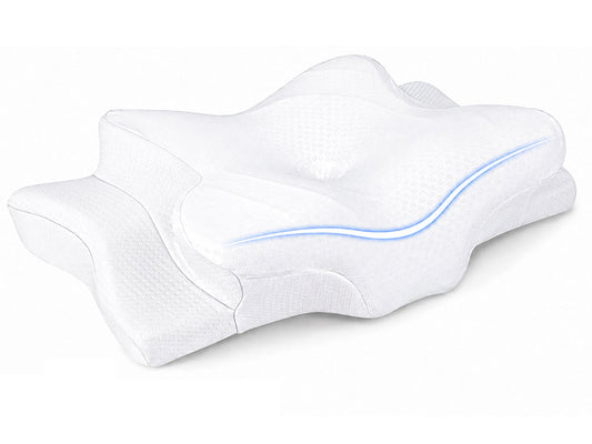 Cervical Neck Pillow – Adjustable Cooling Memory Foam Neck Pillow