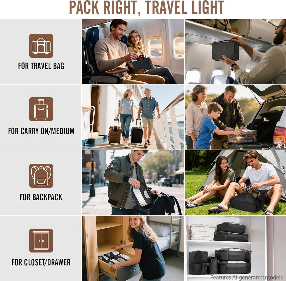 Travel Luggage Organiser Bags