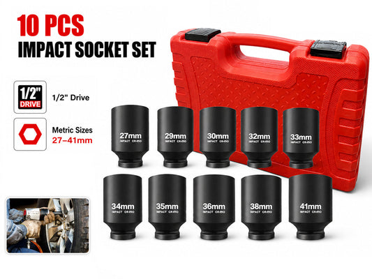 1/2" Deep Impact Socket Set 27mm–41mm