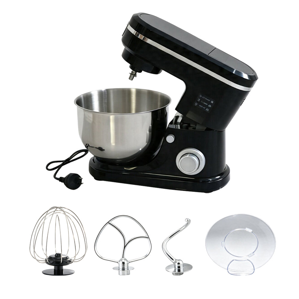 1000W Electric Stand Mixer – 5L Bowl, 6-Speed Multifunctional Mixer with Baking Accessories