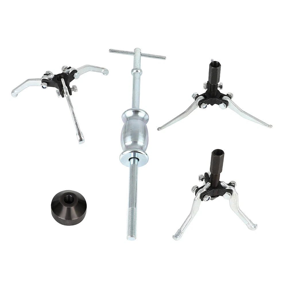 Bearing Puller with Slide Hammer Tool Set – 15–80mm 3-Jaw Internal & External Puller