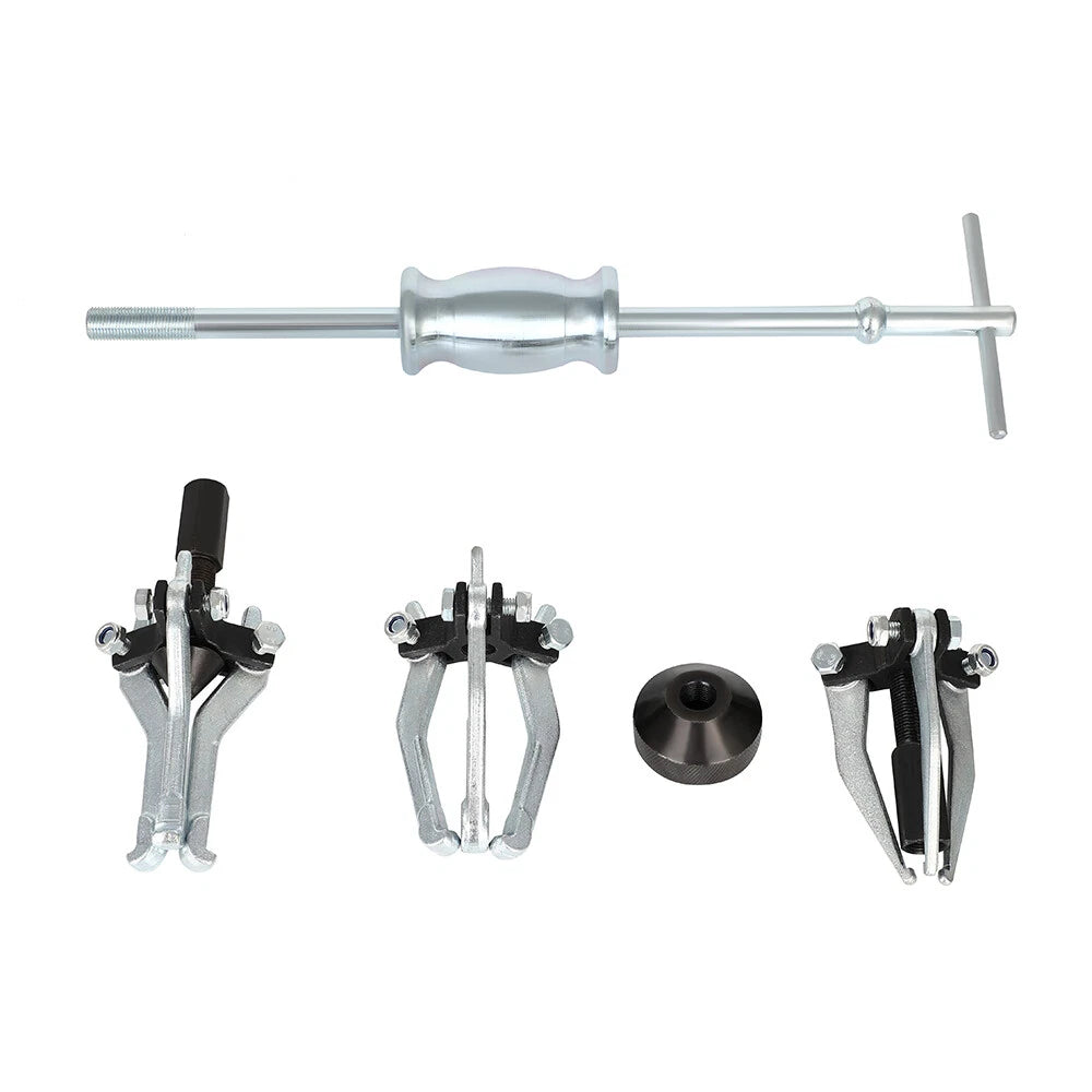 Bearing Puller with Slide Hammer Tool Set – 15–80mm 3-Jaw Internal & External Puller