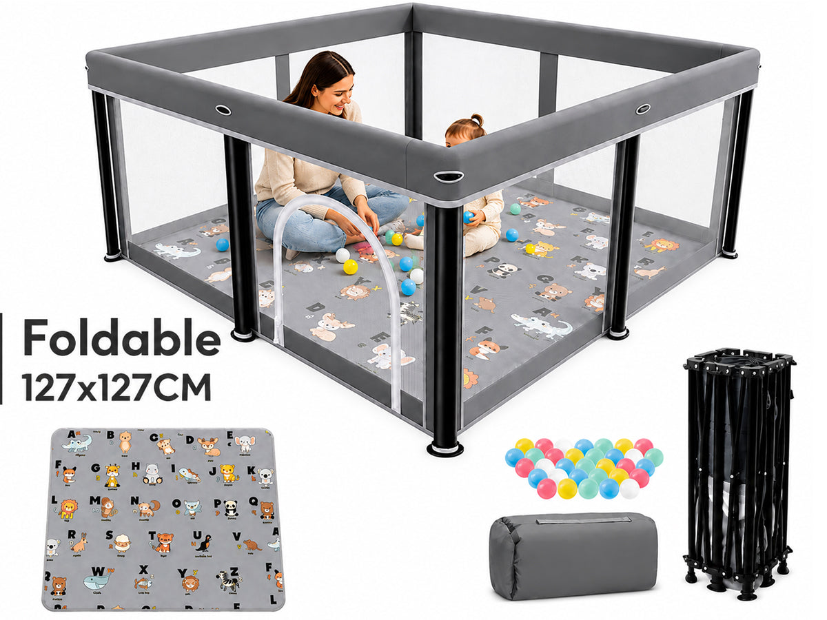 Playpen Foldable Playard with Mat