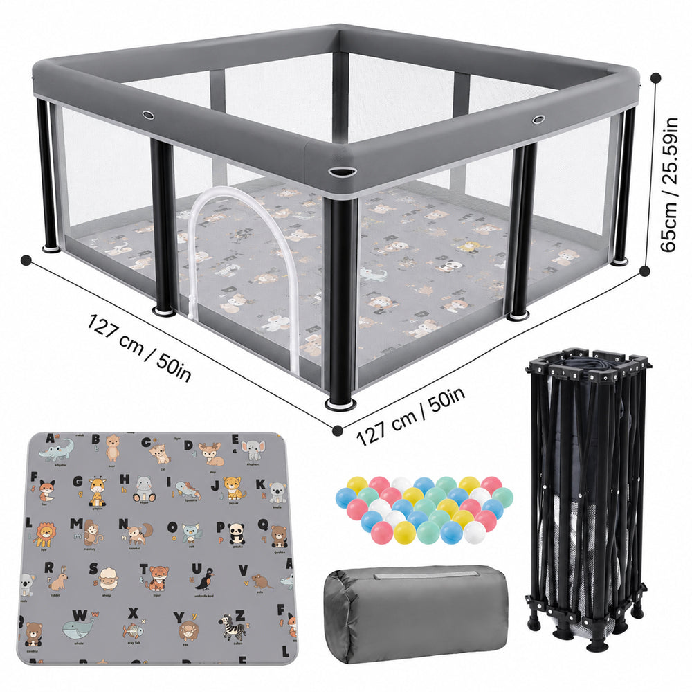 Playpen Foldable Playard with Mat