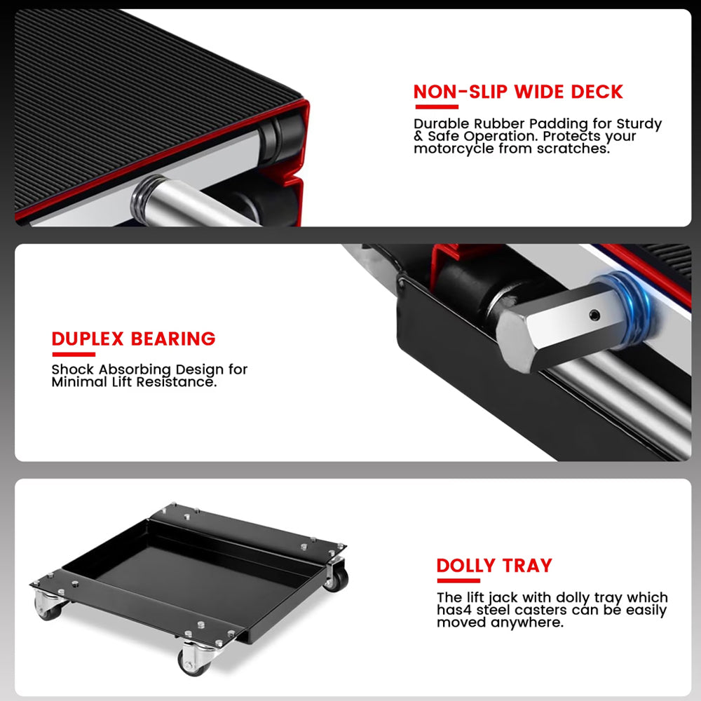 Motorcycle Scissor Lift Stand with Pad