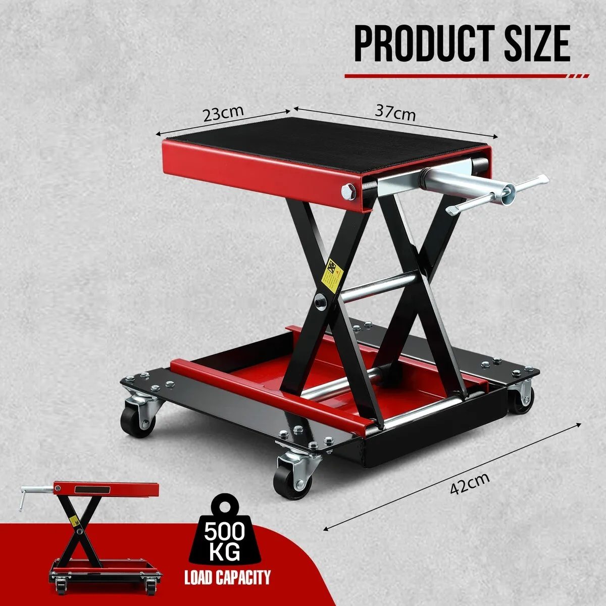 Motorcycle Scissor Lift Stand with Pad