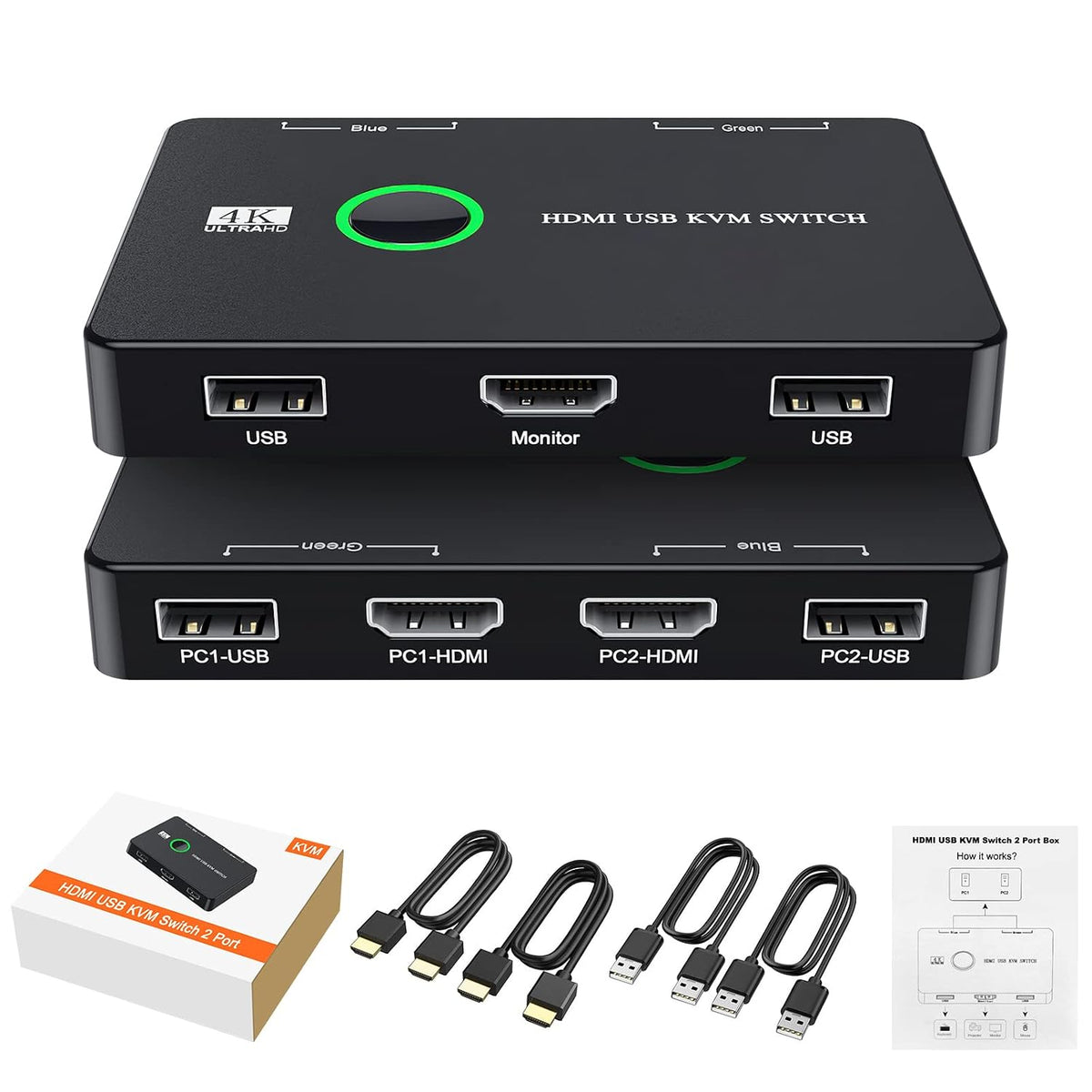 HDMI KVM Switch 2 Port
