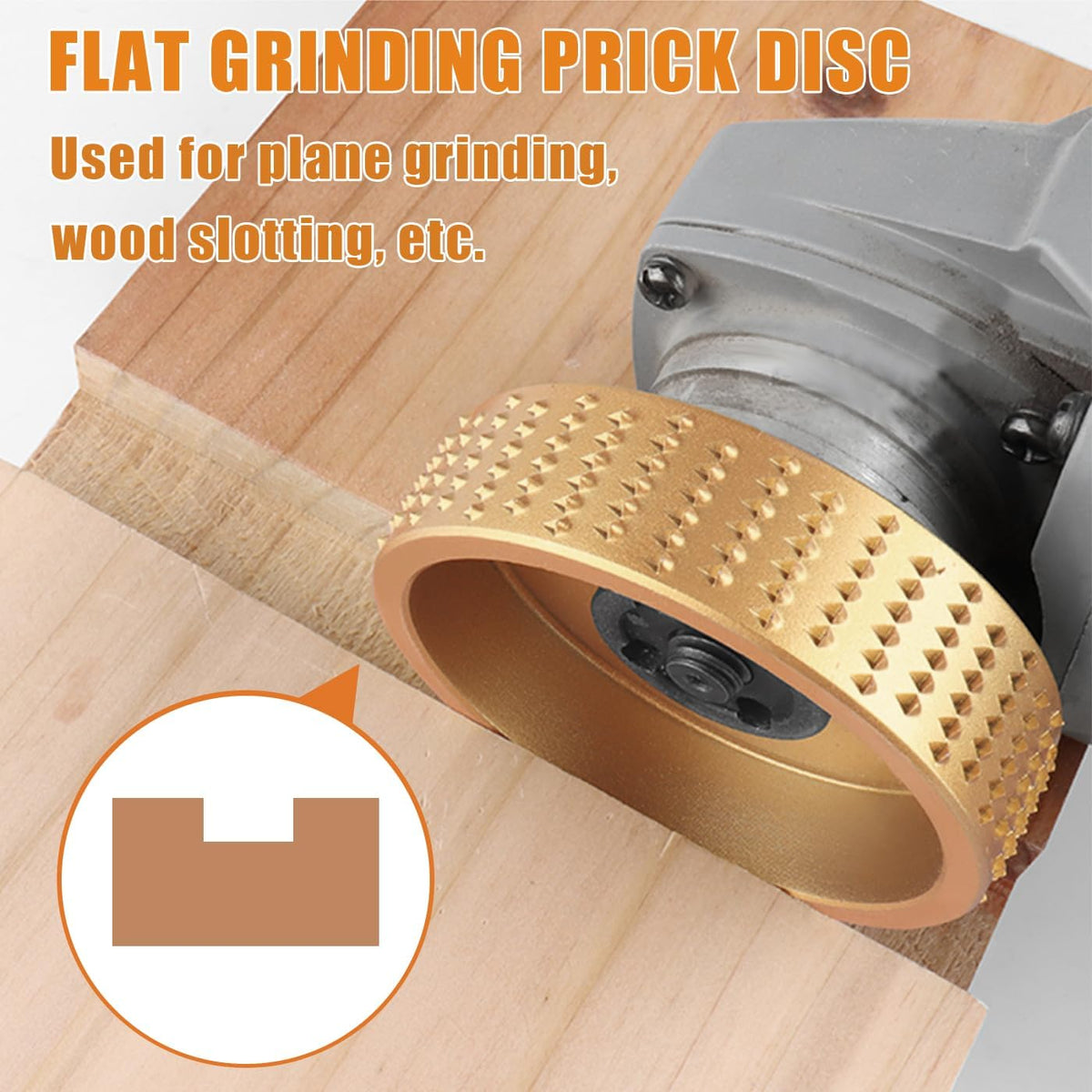 5-Piece Wood Carving Disc Set for 4" and 4 1/2" Angle Grinders