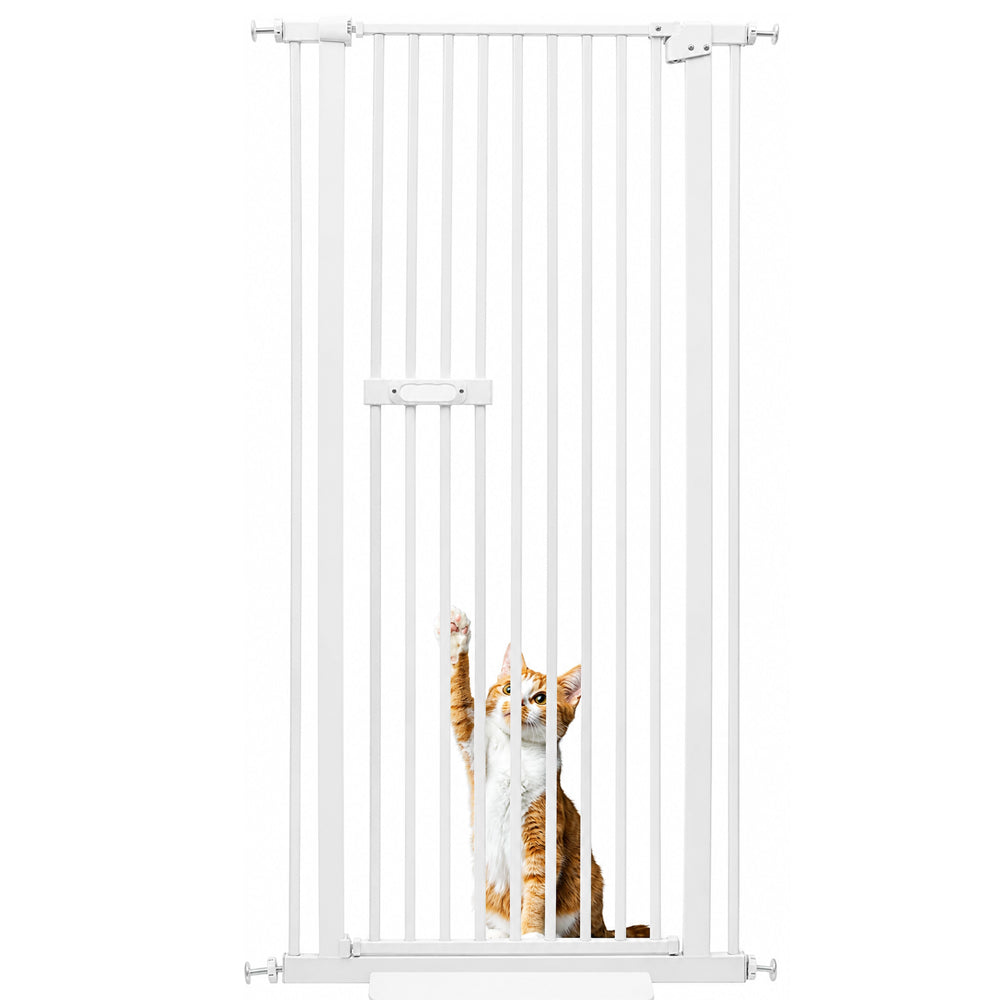 Safety Gate Pet Dog Cat Extra Tall Fence Enclosure Guard for Stairs Retractable